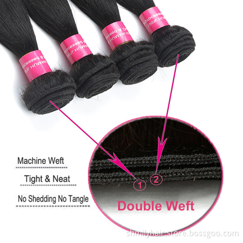 Raw Hair Vendors Straight Extension Bundle Raw Hair Unprocessed Virgin Donor Cuticle Aligned 8a 9a 10a Brazilian Weaving
